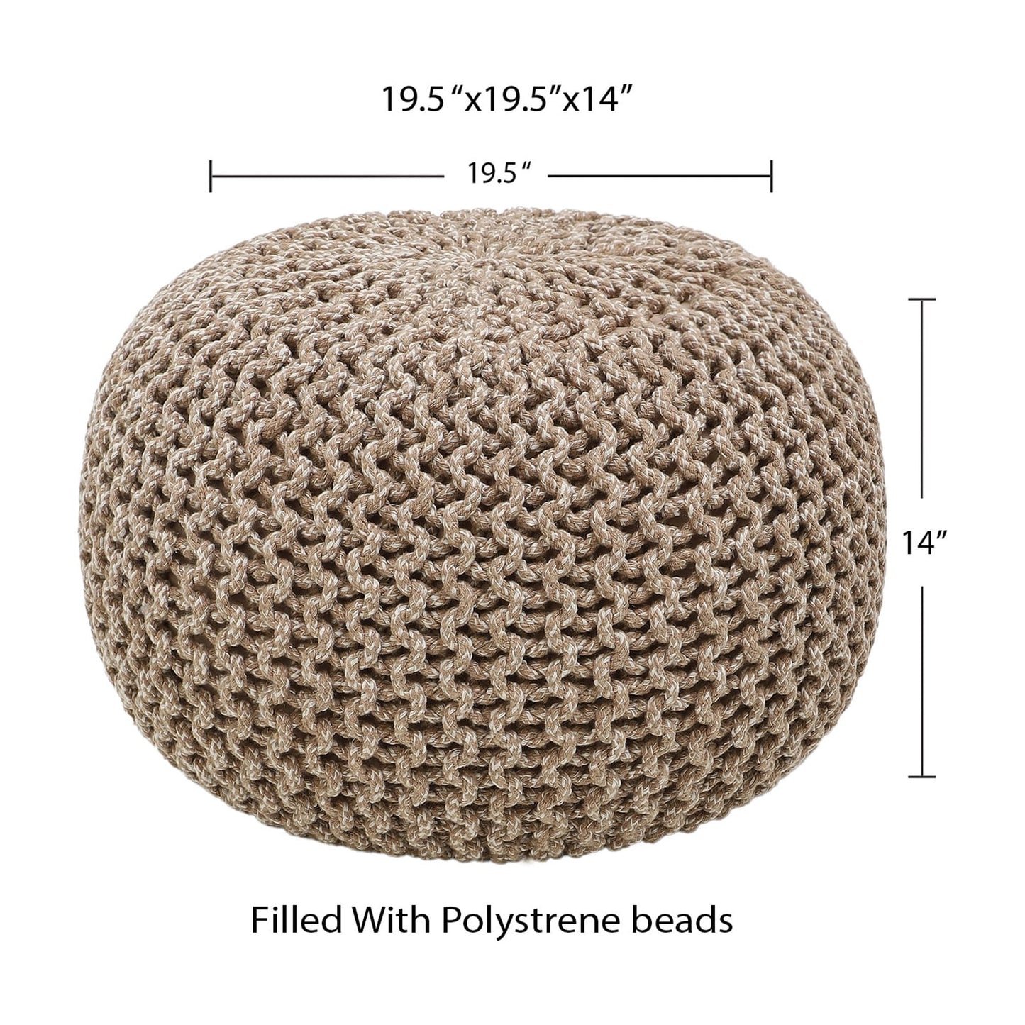 round Pouf Ottoman 