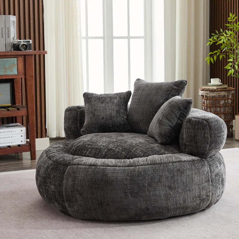 Chenille Armchair Bean Bag Chairs